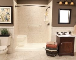 walk-in shower