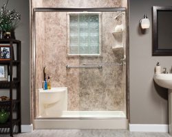 walk-in shower